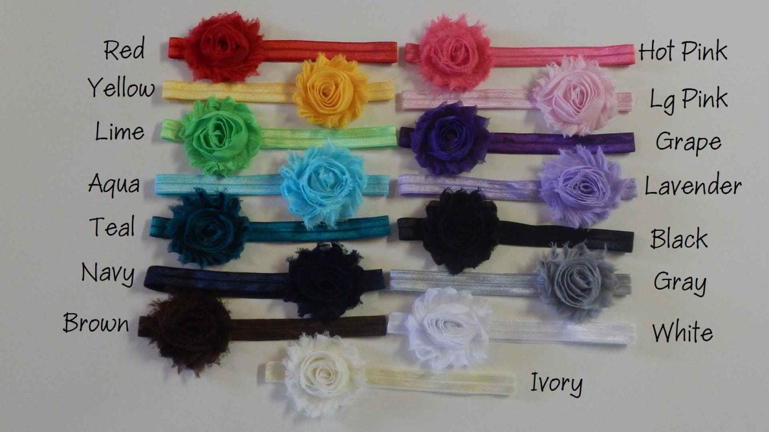 You Pick 5, Shabby Chic Headband Set, Newborn Headband, Infant Headband, Children's Headband, Baby Girl Headband, Adult Headband