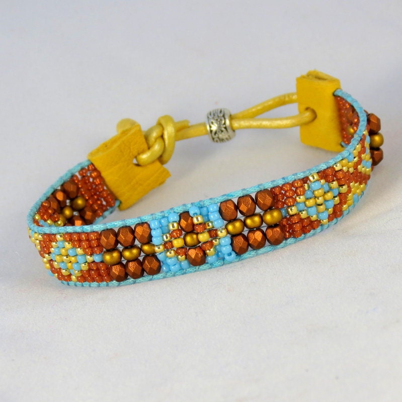 Beaded Deerskin Bracelet