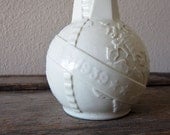 Vintage World's Fair Decanter Milk glass