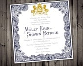 Celtic Irish Royal Elegant Wedding Invitations