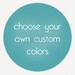 Tissue Tassel Garland-18 tassels- Choose Your Own Colors