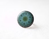 FREE WORLDWIDE SHIPPING - Woodland Green Adjustable Ring
