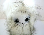 Siberia the plush arctic fox stuffed animal snow woodland creature white black grey