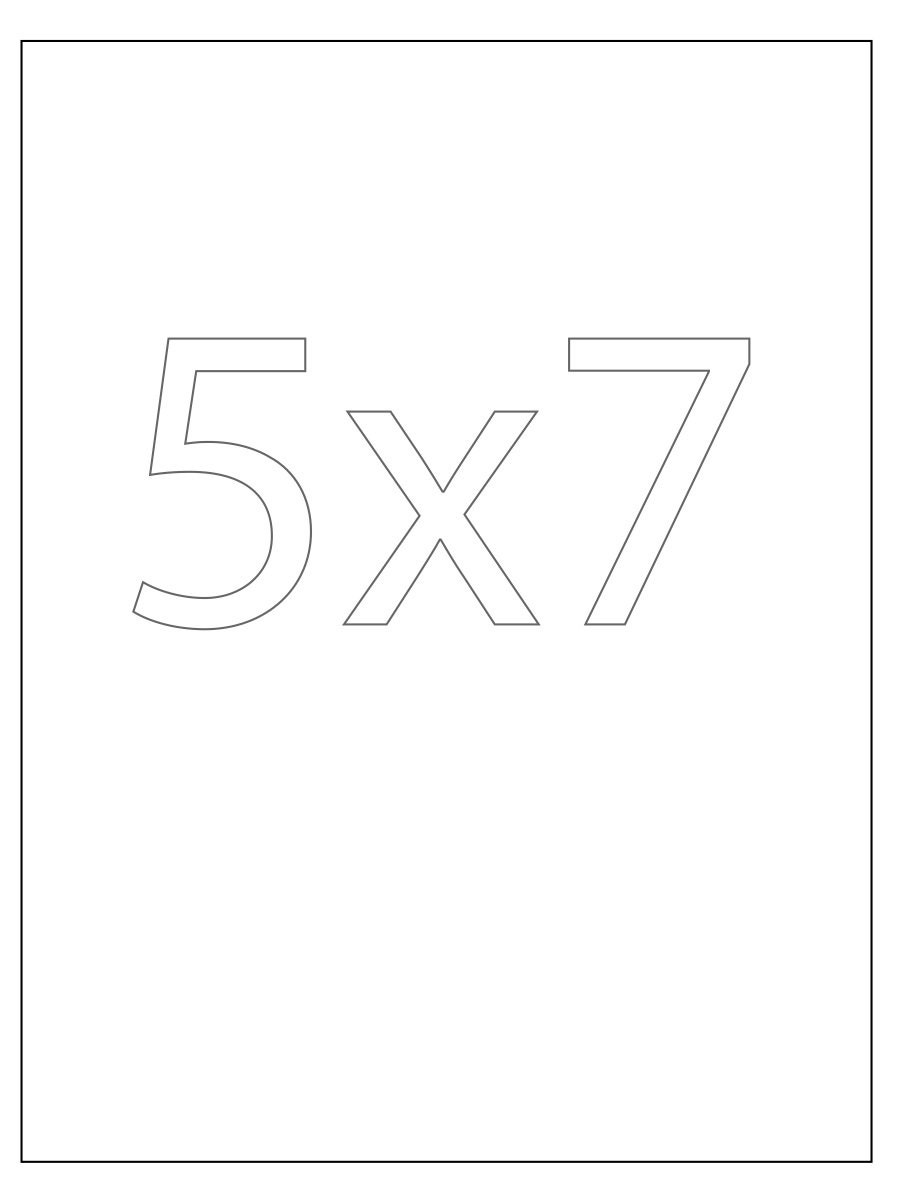 5x7 print ANY CITY