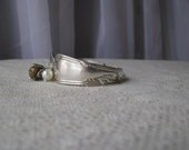 Spoon Bracelet - Spoon Jewelry - Vintage Silver Plate Spoons - "Meadowbrook aka Heather" - Wm A Rogers, 1936 CHUNKY