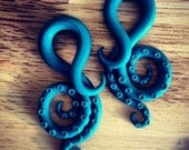 Choose Your Color Tentacles 4g to 00g - Earrings for Stretched Lobes - Gauges