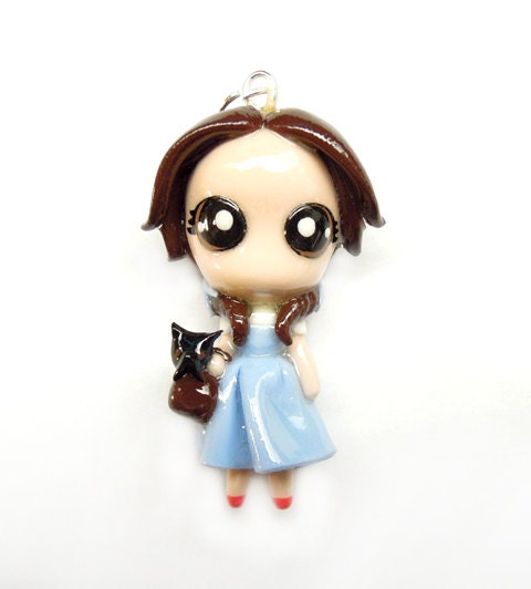 NEW - Dorothy and Toto - Miniature Sculpture - Charm Pendant