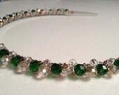Crystal Beaded Headband Tiara Circlet