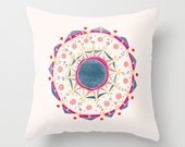 Wild Forest Mandala // Reversible Pillow