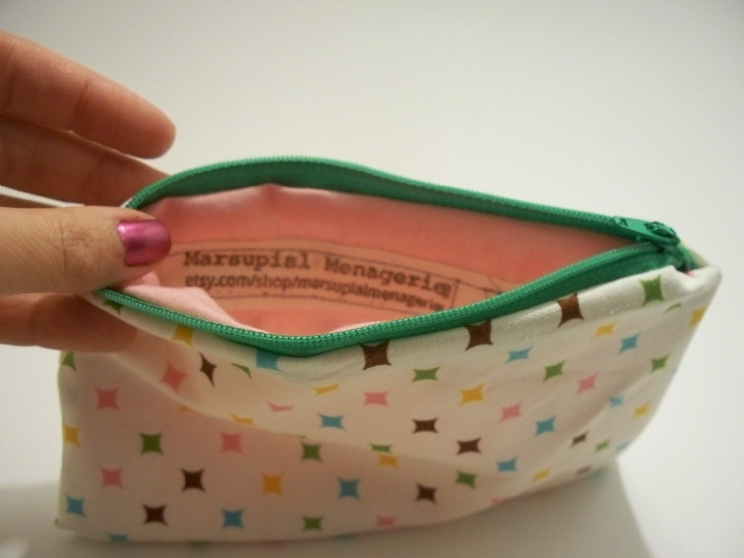 Multi Sparkle Zipper Pouch