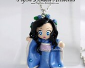 Japanese girl in yukata necklace