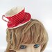 Teacup Fascinator- Floral & Spots on Red