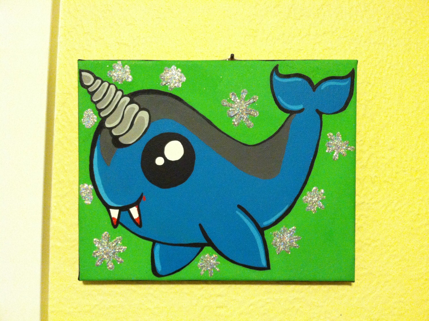 Sprinkles, the Vampire Narwhal
