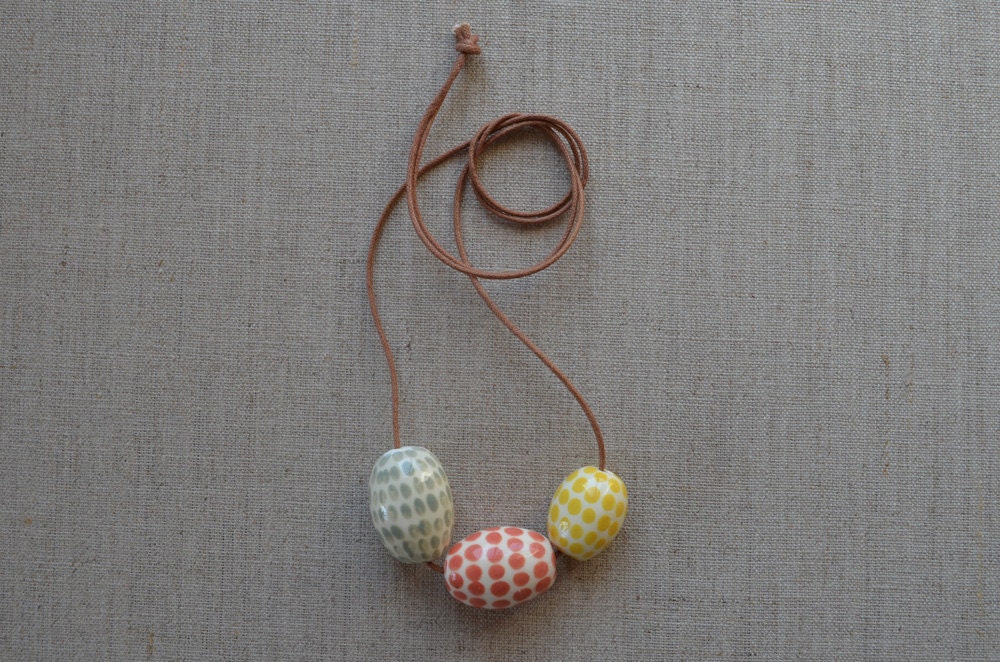 Spotty Egg Necklace