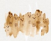 Watercolour Bears - original painting by elizabeth Pawle