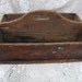 wooden tool caddy rustic caddy wooden basket handmade industrial country antique toolbox centerpiece