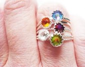 Swarovski Crystal Stack Rings