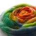 Handpainted superwash SW BFL Blue Faced Leicester 3.5 ounces - Elenore