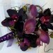 Wedding Bouquet real touch calla lily Bridesmaid bridal bouquet orchid plum lilac purple bridal flowers