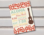 Hawaiian Luau Invitations-Digital-