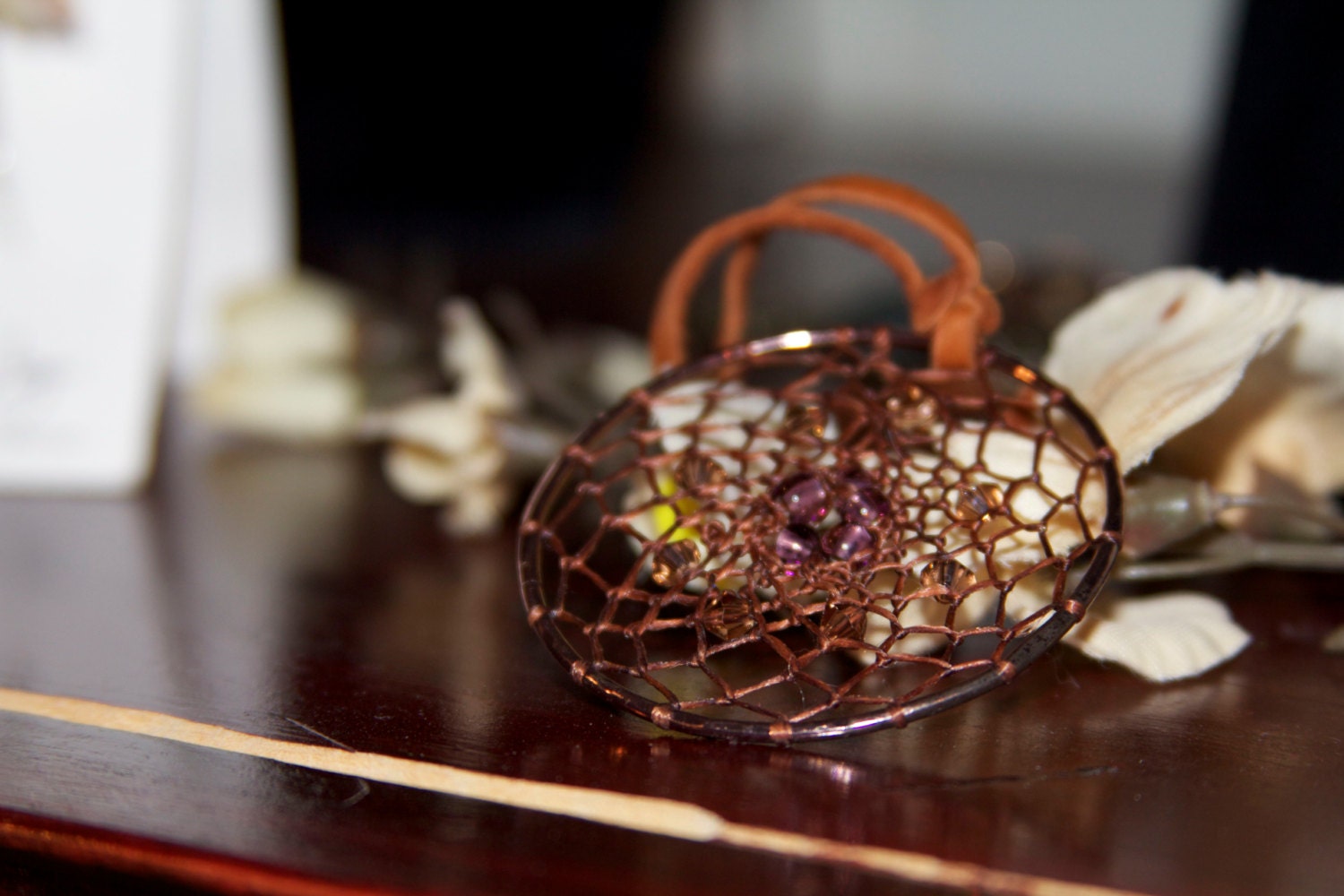 Copper Dream Catcher Necklace