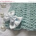 SALE Crochet gloves Fingerless gloves Women mittens Arm warmers in Tiffany blue Bow crochet gloves