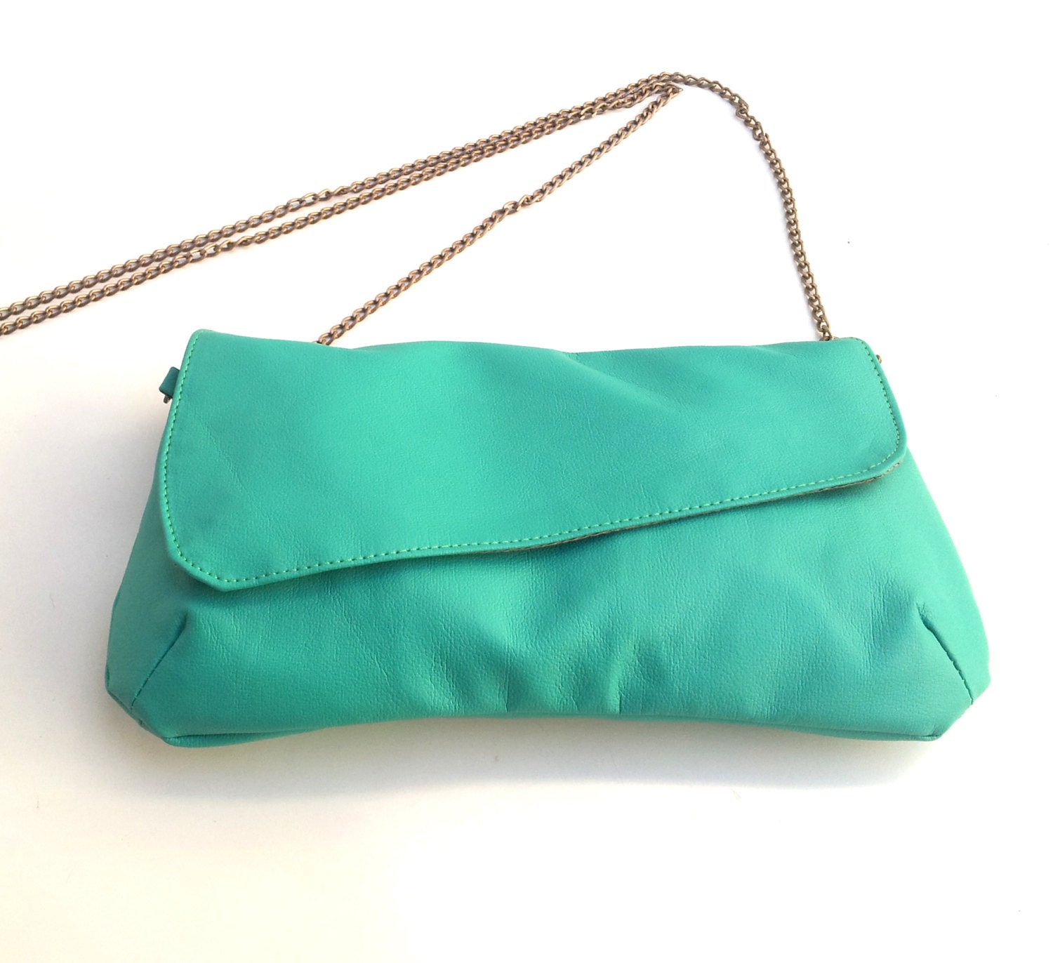 Turquoise Clutch, women turquoise faux leather wallet, clutch purse, turquoise clutch small bag