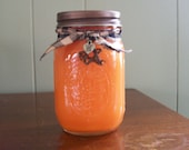Orange Chili Pepper Triple Scented Mason Jar Container Candle.