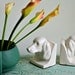 Matte White Figural Bookends Hound Dog Book Ends (Pair) Circa 1940s