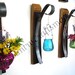 Wall Hanging Candle / Flower Holders - Set of 12 - 100% recycled Wine Barrels