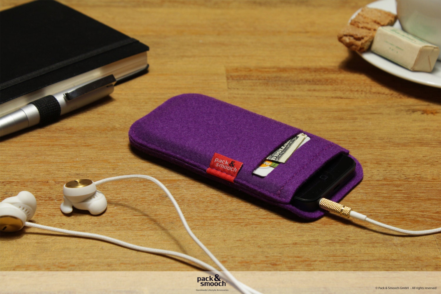 Pack & Smooch iPhone 4S/4/3GS/3G wallet case iphone cover iphone sleeve -SOAY- SO-4-F