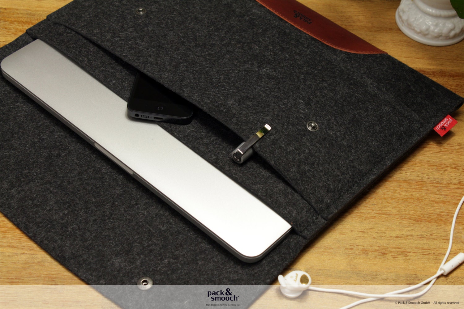 15" MacBook PRO sleeve, Macbook pro case, MacBook pro cover, Macbook pro 15 leather, Hampshire LTS-ALB-PRO15