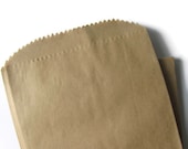 100 Kraft Brown Paper Bags 4 x 6" Small / Medium - Merchandise - Candy Buffet - Craft Fairs - Treats - Favors - 4x6 - Flat Bags