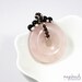 Pink Quartz Pendant, Rose Quartz Pendant, Chunky, Pink Quartz Stone, Pink Shade, Romantic Jewelry, Handcrafted Gifts For Her Under 100