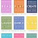 Children Wall Art. Typography prints baby nursery art prints. Inspiration quote prints for children art. 6 - 11x14 Nursery art by Wallfry