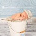 Newborn Photography Prop Fisherman's Hat and Fish Set