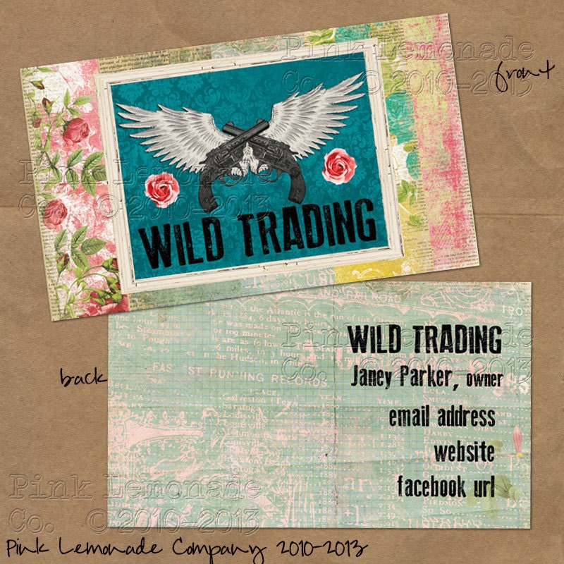 Wild Trading Business Card Design PLUS 500 Cards