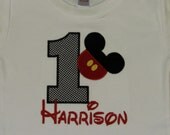 Boys, Mickey Mouse, Mr. Mouse, Appliqued Shirt or Onesie, Long or Short Sleeve, Disney Vacation, Birthday, YOU DESIGN