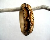 BioBangle - Fragment Bracelet, Wooden Bangle, Wooden Bracelet, Pyrography, Woodburned Bangle, Organic, Rustic
