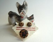 Cover Button Ring and Earring Set- Cheetah Print Vintage Fabric Ring and Earring Set