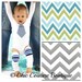 Tie Onesie in Chevron Gray Grey and White, Yellow and White, Black and White, OR Multi Blue and Green. Any Size. More Chevron Fabrics.