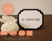Luxe Wedding Place Cards, Escort Cards - Name Printing Included, Quantity Discounts (1.20 -.80 a card)