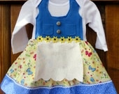 Spring/summer inspired German dirndl 3-6 months