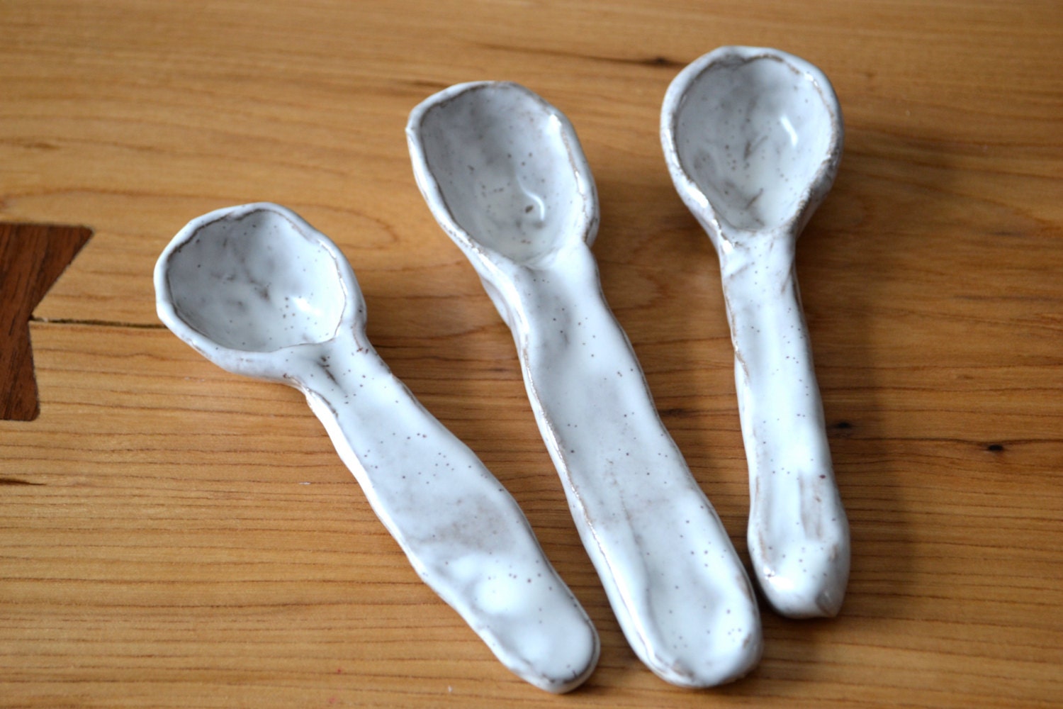 three graces ceramic teaspoons
