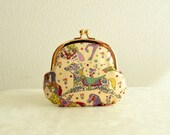 Liberty Fantasy Horses clasp coin purse in Purple