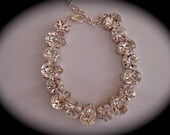 Swarovski Teardrop Bracelet - tennis bracelet, chunky rhinestone bracelet,  rhinestone bracelet,  crystal bracelet