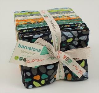 Fat Eights Bundle of BARCELONA from Zen Chic's Collection for Moda