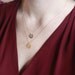 Personalized Silver Initial Necklace - Sterling Silver . Hand Stamped Initial . Engraved Initial Pendant . Gifts for Her