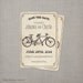 Save the Date Card - Tandem Bicycle 2