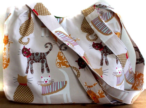 Cat Fabric Tote Bag uk